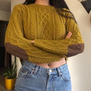 Elbow pad sweater